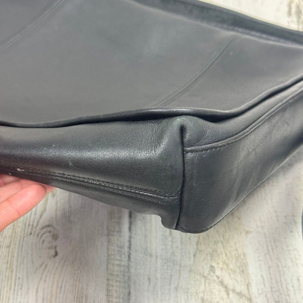 Coach Vintage 90s Black Leather Unisex
Legacy Mail Messenger Bag #9065 - Picture 10 of 12